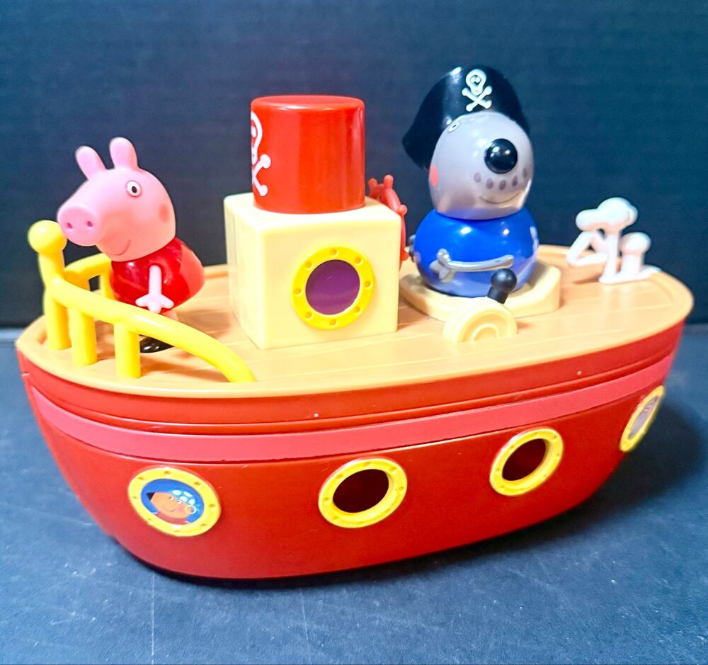 Peppa Pig Grandad Dog's Pirate Ship playset preowned